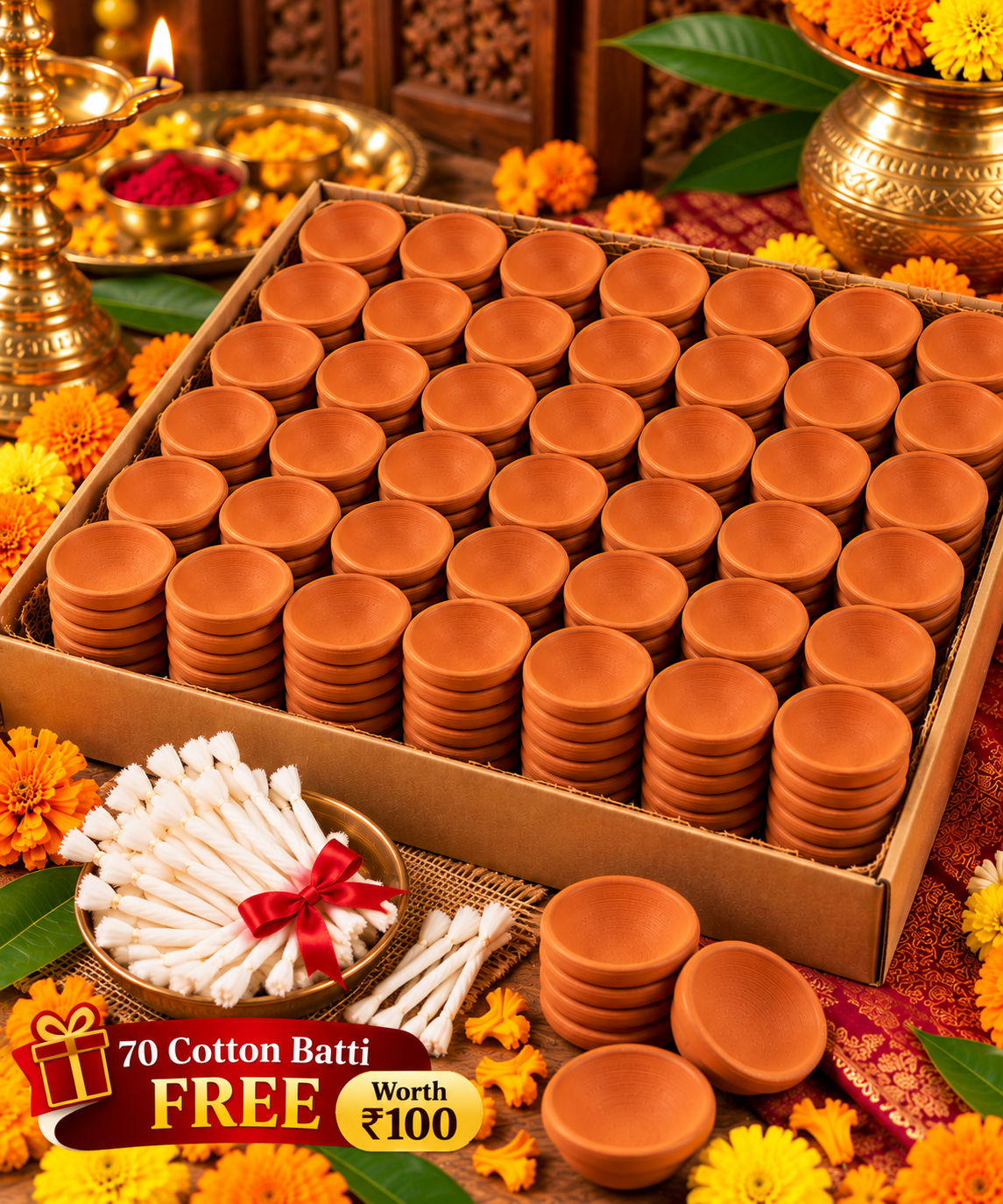 Traditional Handmade Mitti Deepak