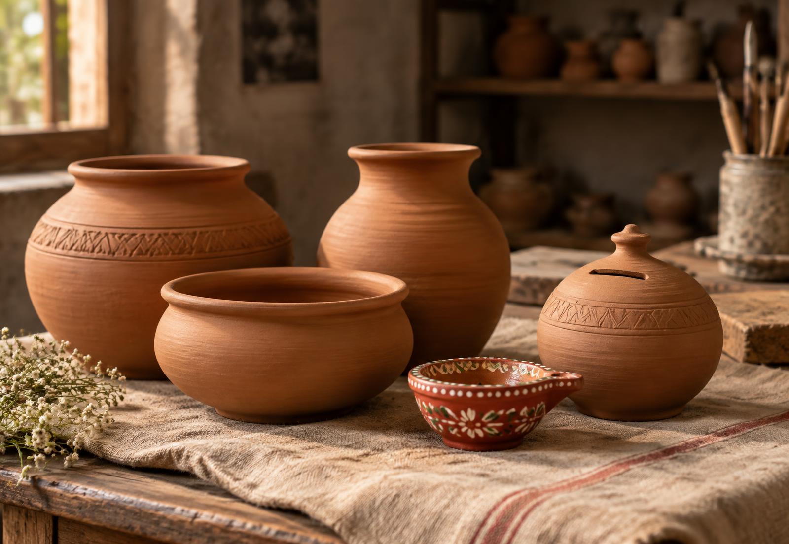 Clay Serving Bowl